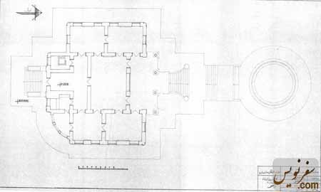 نقشه و پلان کاخ موزه رامسر (کاخ مرمر ، تماشاگه خزر)