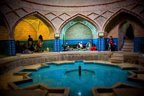 بزرگترین گرمابه شهر قزوین (حمام موزه قجر)